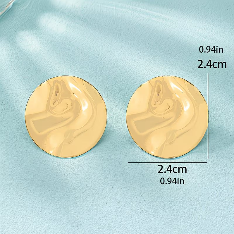 Stylish Ripple Circle Earrings