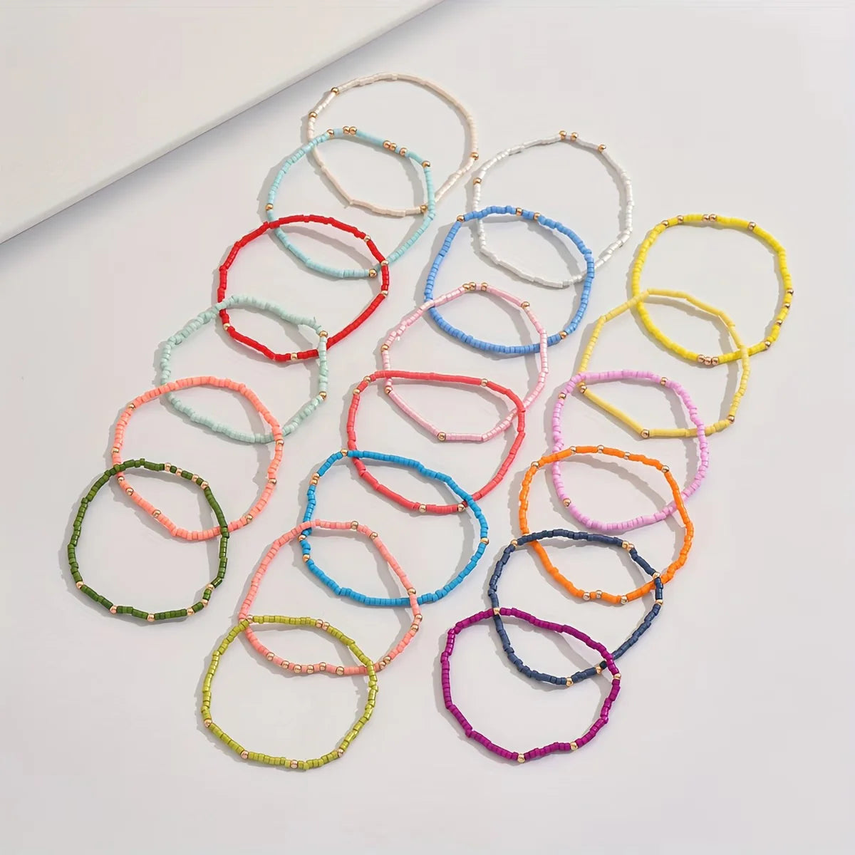 Boho Colorfull Beaded Bracelet Set