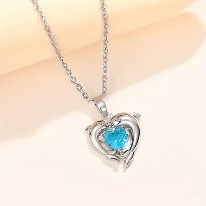 Dolphin Sapphire Necklace
