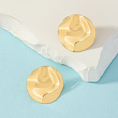 Stylish Ripple Circle Earrings
