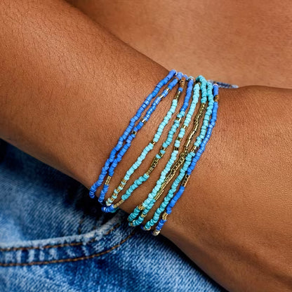 Magical Turquoise Beaded Bracelet Set
