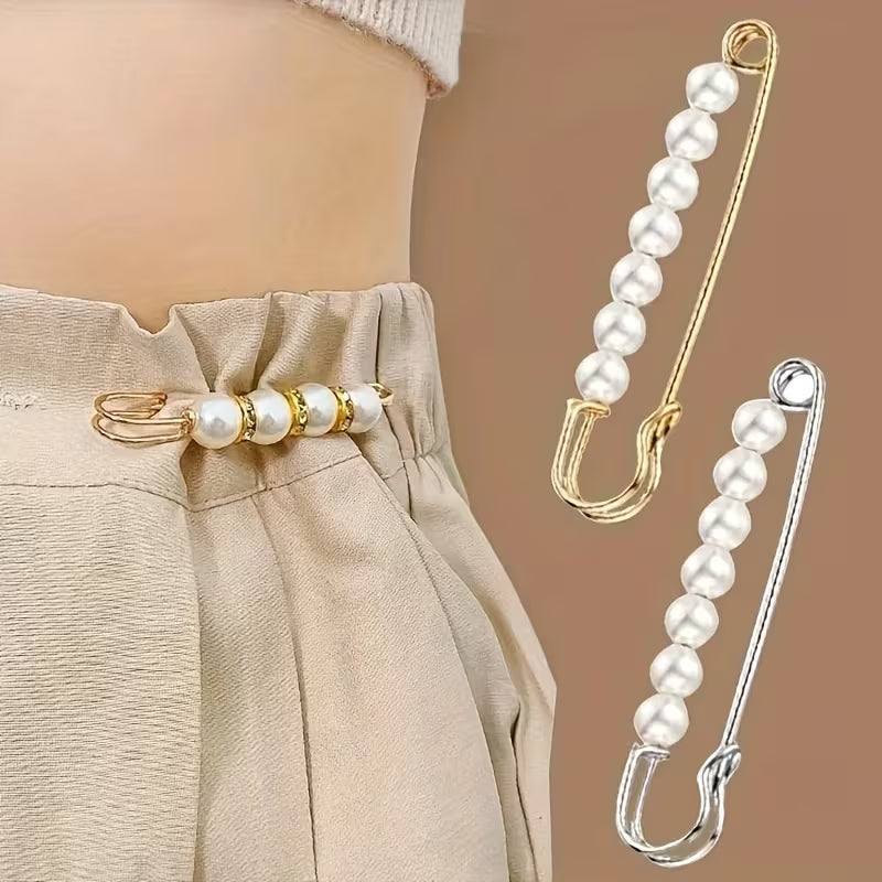 Elegant Pearl Pin Brooch,  (1 Piece)