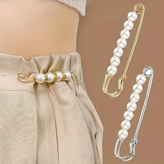 Elegant Pearl Pin Brooch,  (1 Piece)