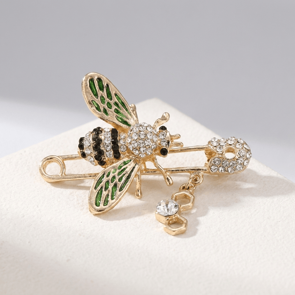 Elegant Artisan Diamond Brooch