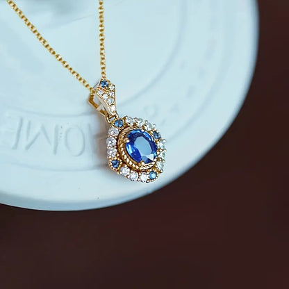 Flawless Polished Sapphiree Necklace