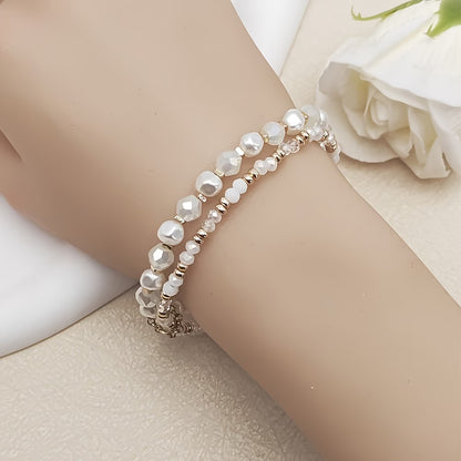 Bohemian Pearl Turquoise Bracelet Set