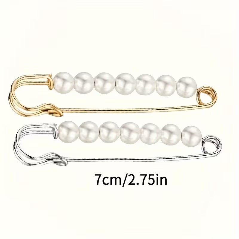 Elegant Pearl Pin Brooch,  (1 Piece)