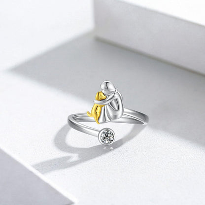 Dog Lover's Embrace Ring