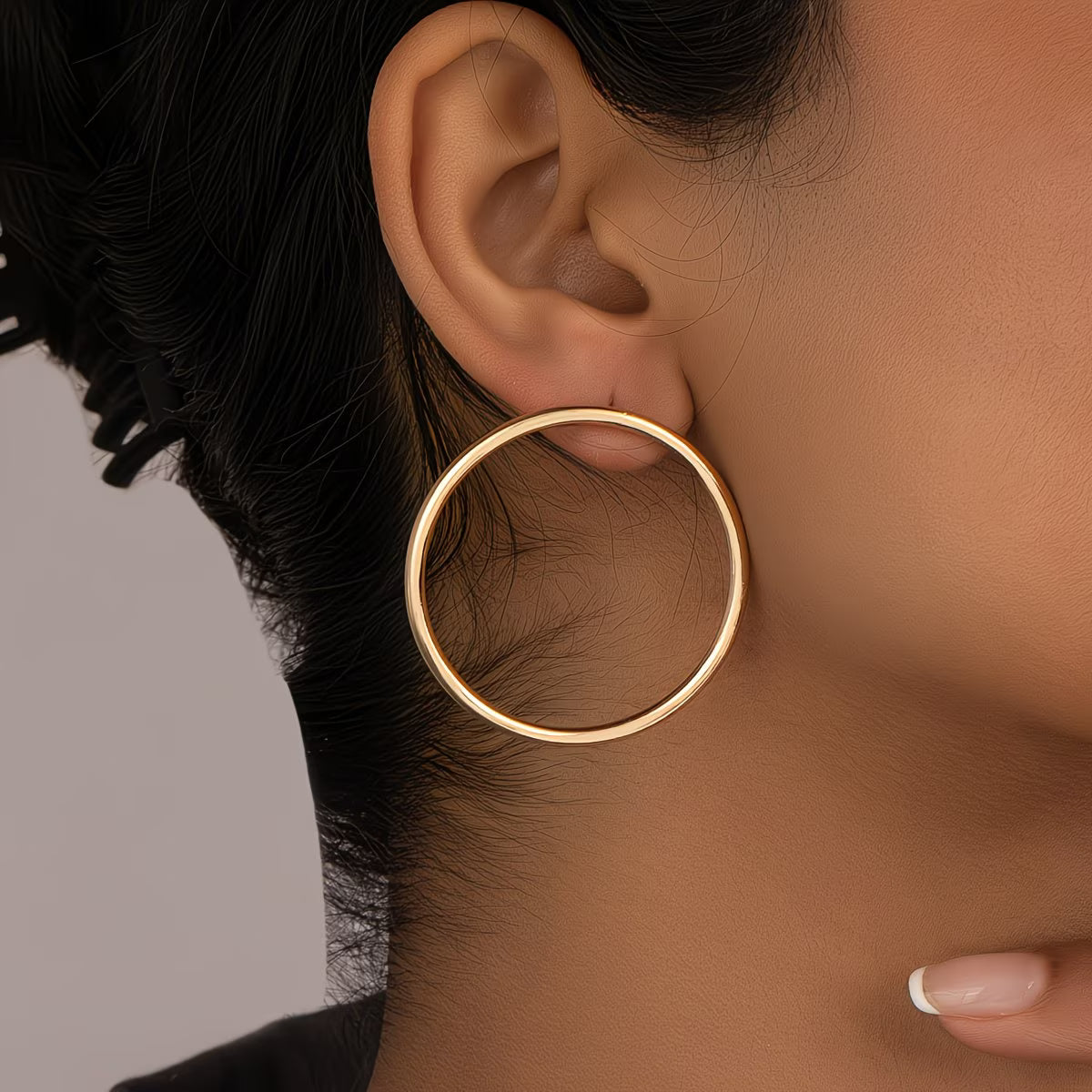 Endless Circle Hoop Earrings