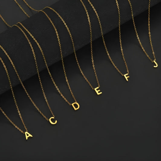 Signature Gold letter Necklace