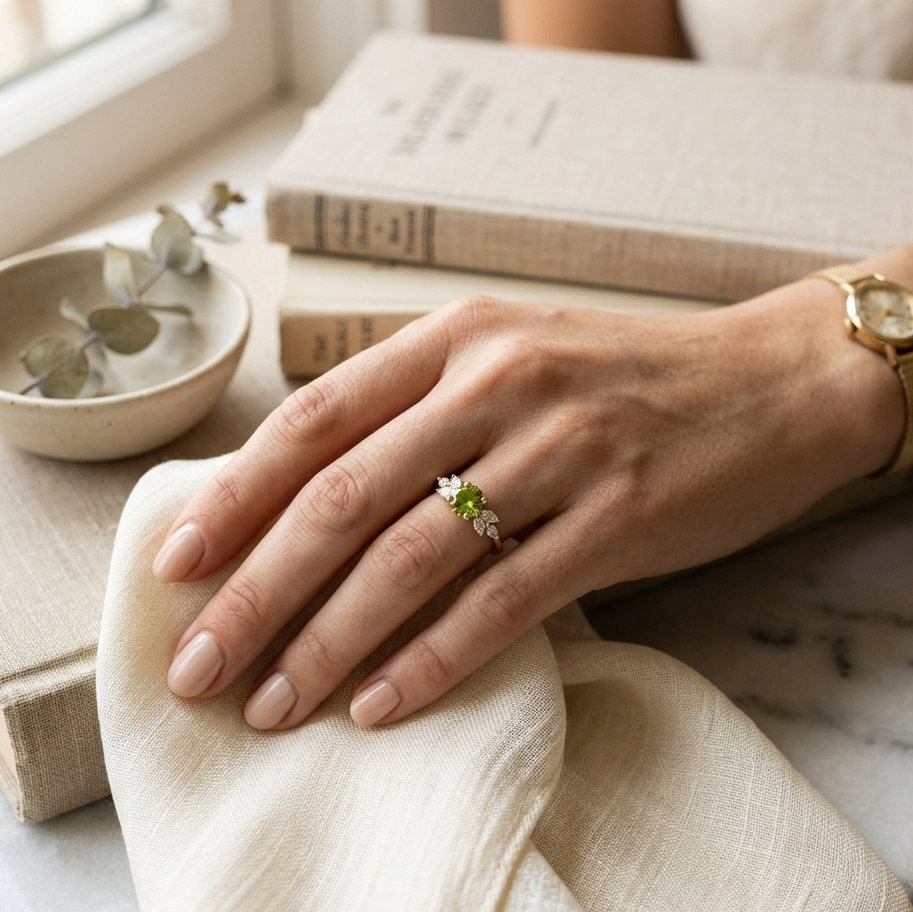 Elegant Vintage-Inspired Zirconia Ring