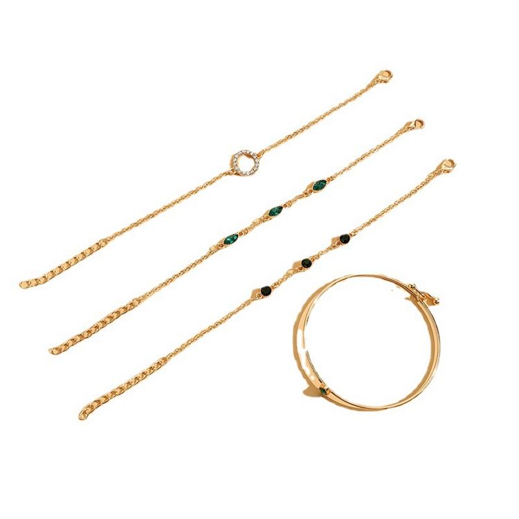 Champs Emerald Bracelet Set