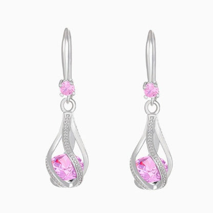 Classy Twisted Rosé Sapphrie Earrings