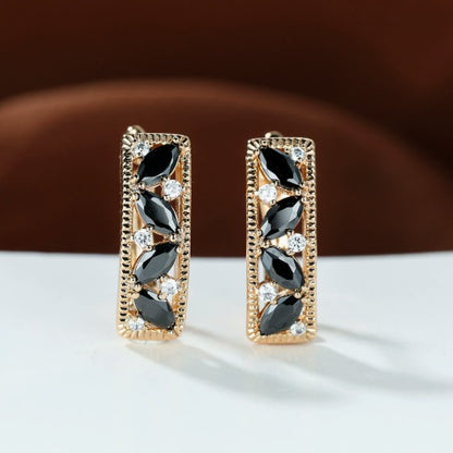 Premium Black Drop Earrings