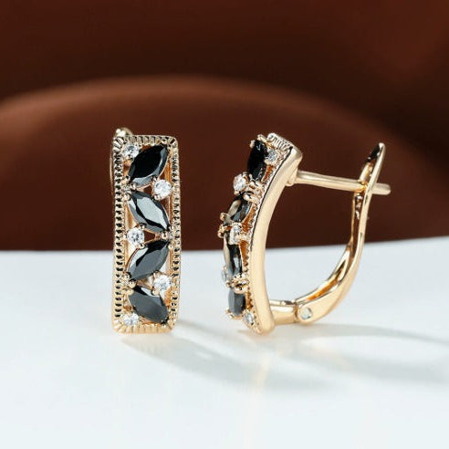 Premium Black Drop Earrings