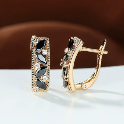 Premium Black Drop Earrings
