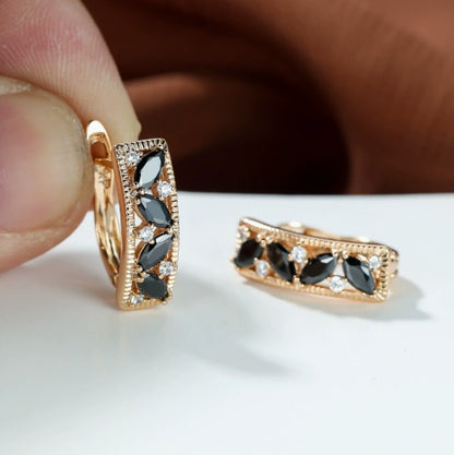 Premium Black Drop Earrings