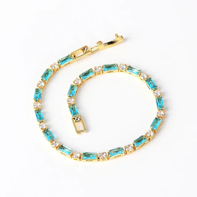 Graceful Turquoise Gold Bracelet