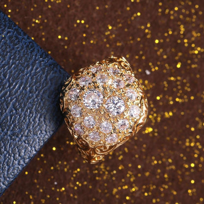 Elegant Vintage Gold Diamond Ring