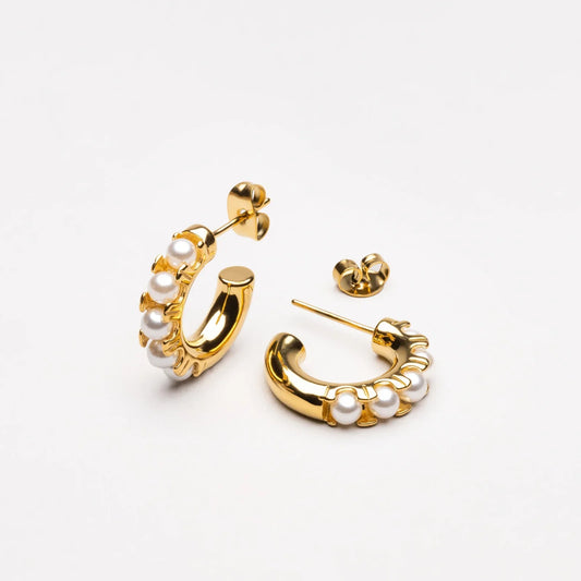 Mother-of-Pearl Charm Earrings